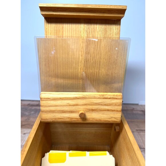 RARE Vintage MagniView Recipe Box with Magnifying Lens - Picture 3 of 6